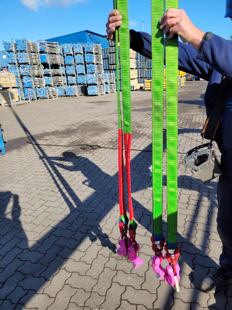 Container sicher Verladen ohne den Einsatz einer Leiter
